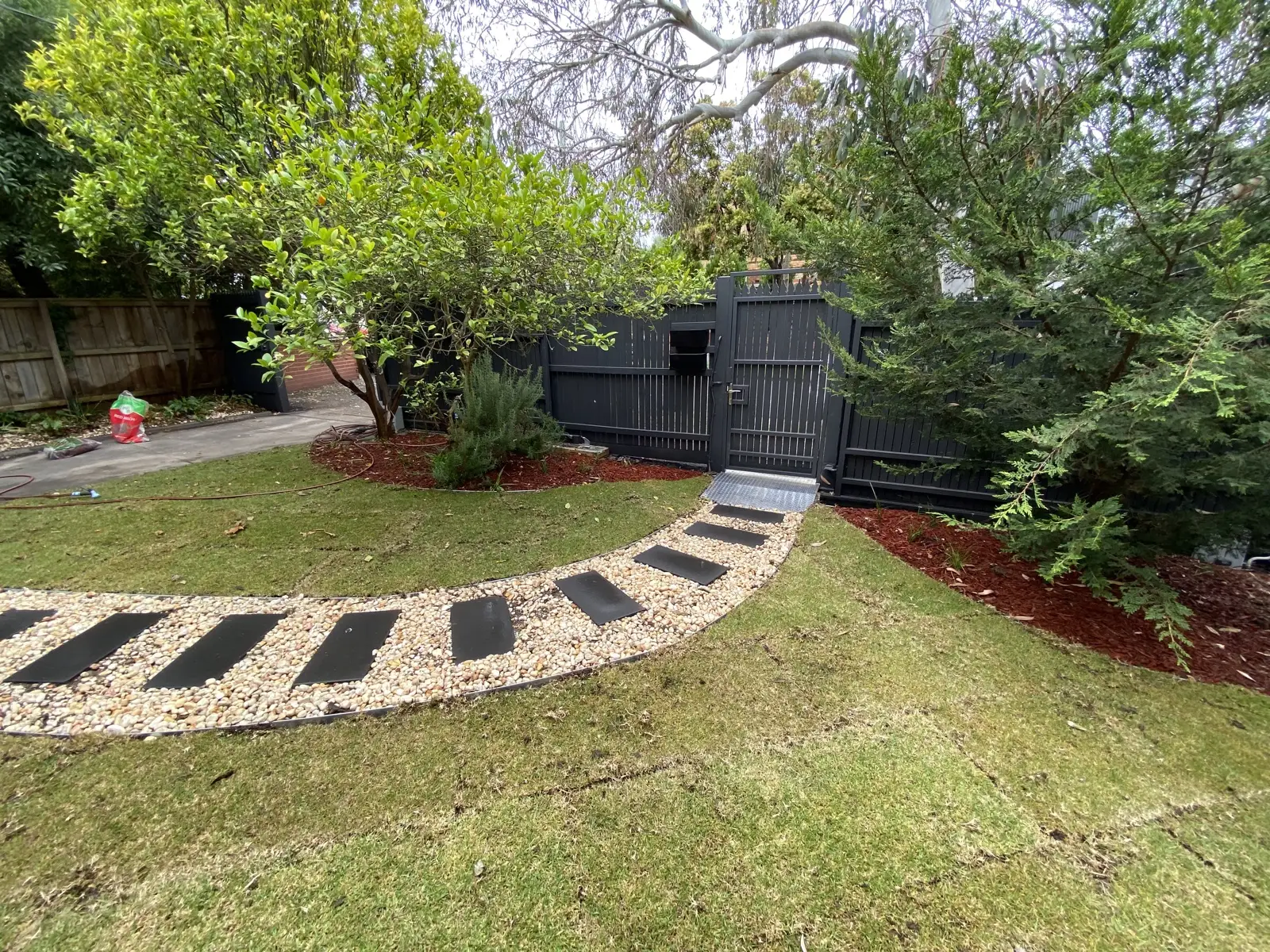 Drought-tolerant planting designed for low garden upkeep